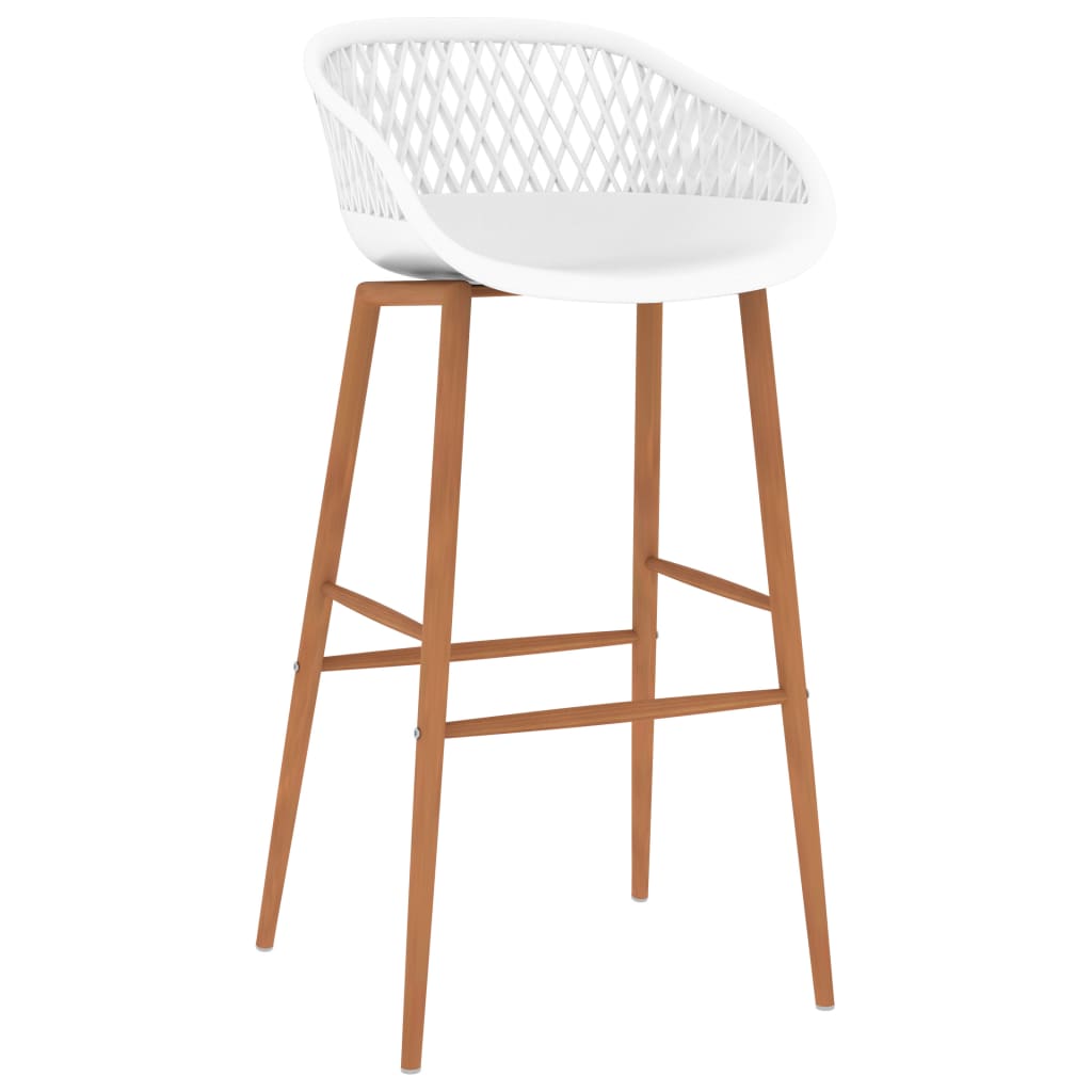 vidaXL Set mobilier de bar, 5 piese, alb