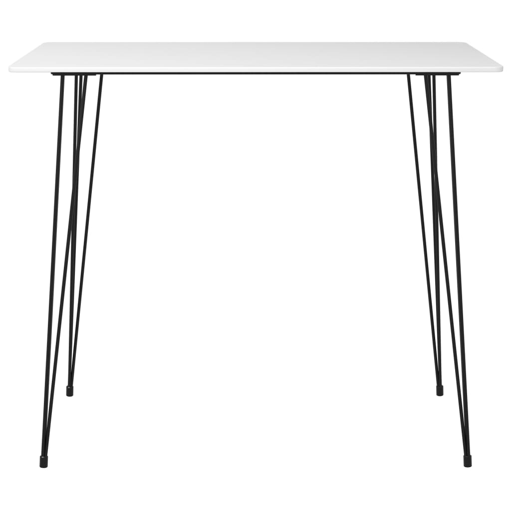 vidaXL Set mobilier de bar, 5 piese, alb și negru vidaXL Set mobilier de bar, 5 piese, alb și negru