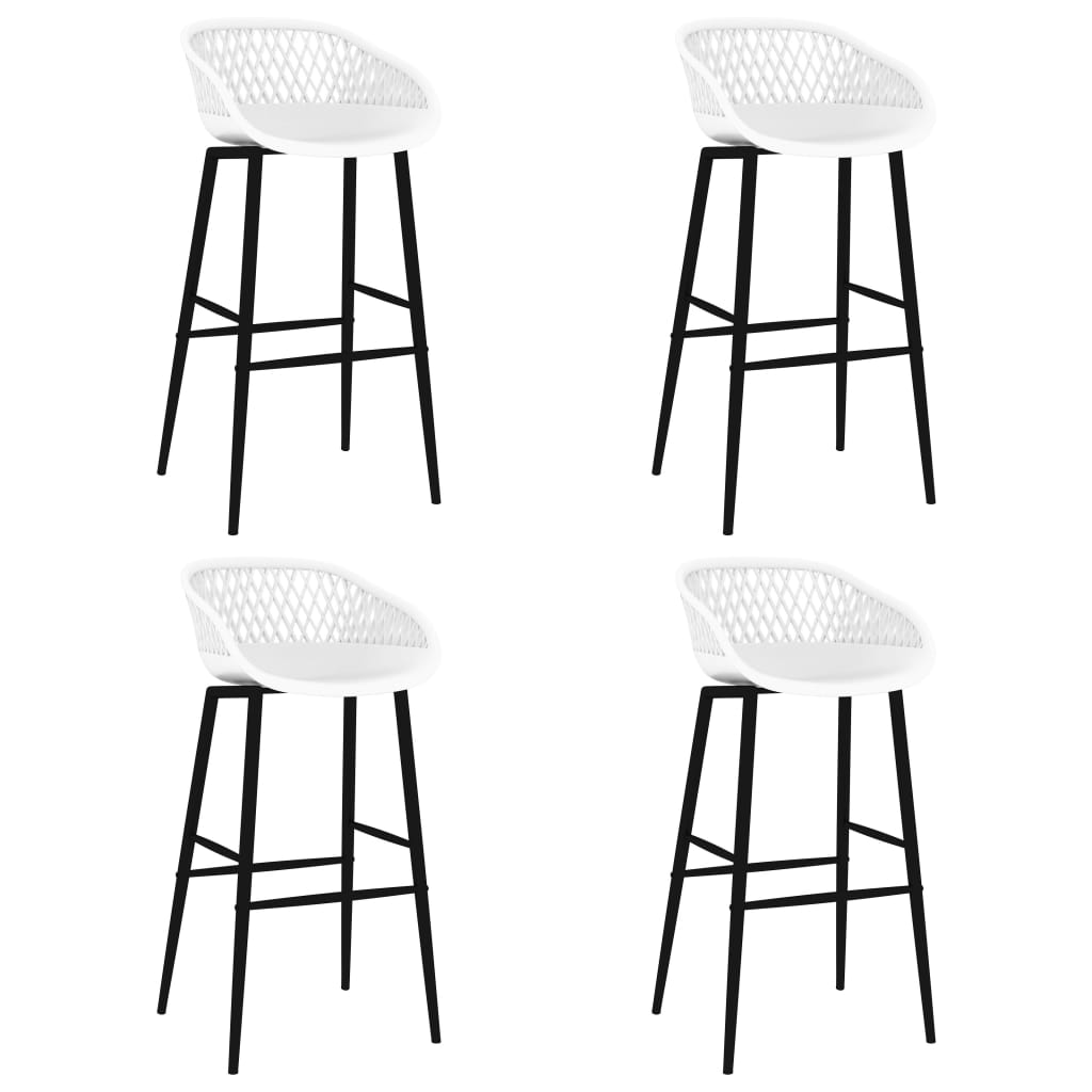 vidaXL Set mobilier de bar, 5 piese, alb vidaXL Set mobilier de bar, 5 piese, alb