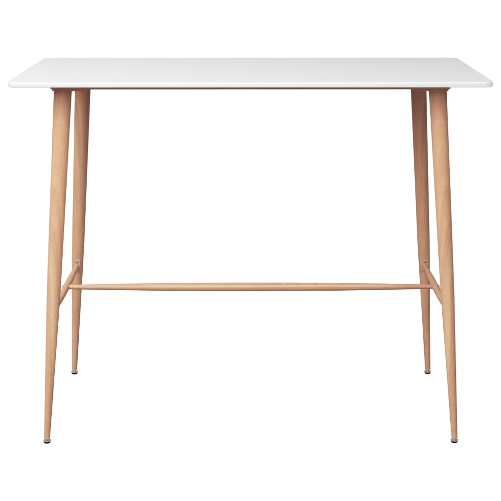 vidaXL Set mobilier de bar, 5 piese, alb vidaXL Set mobilier de bar, 5 piese, alb