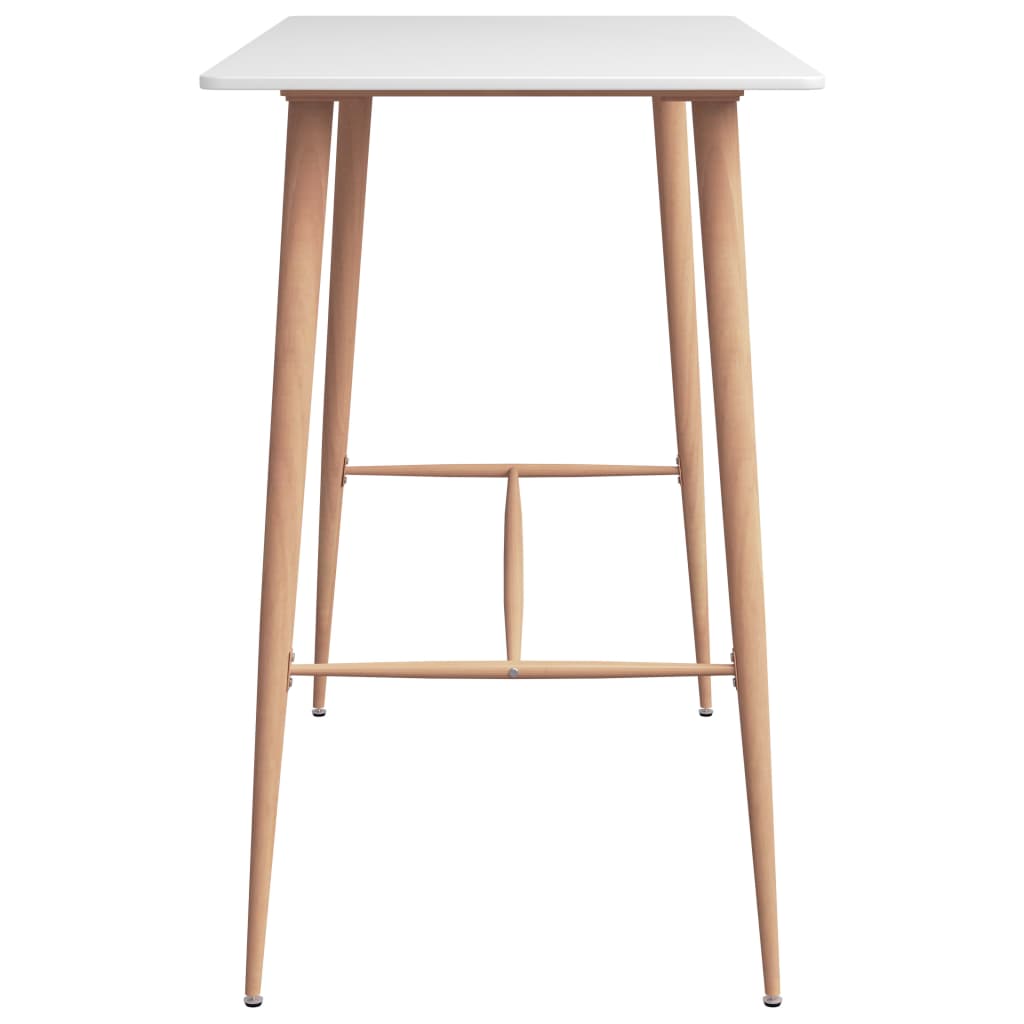 vidaXL Set mobilier de bar, 5 piese, alb vidaXL Set mobilier de bar, 5 piese, alb