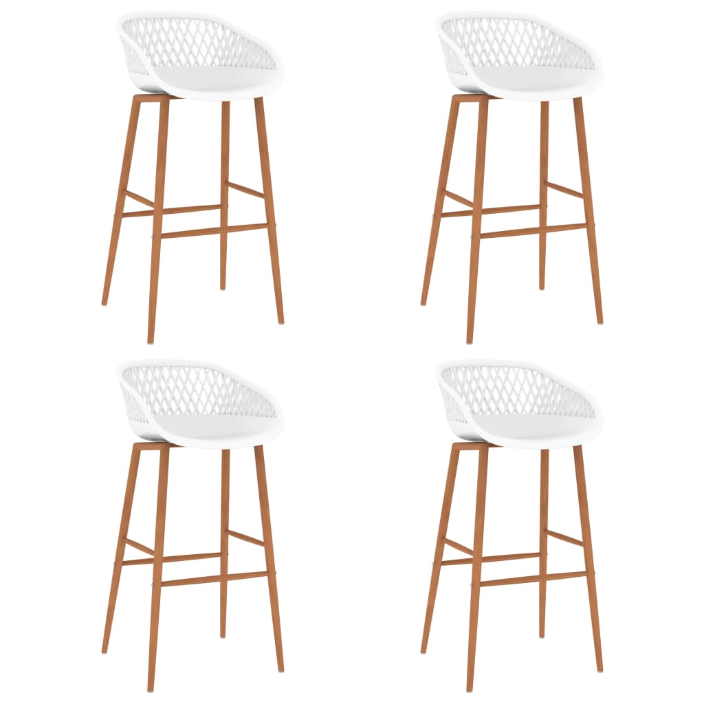 vidaXL Set mobilier de bar, 5 piese, alb vidaXL Set mobilier de bar, 5 piese, alb