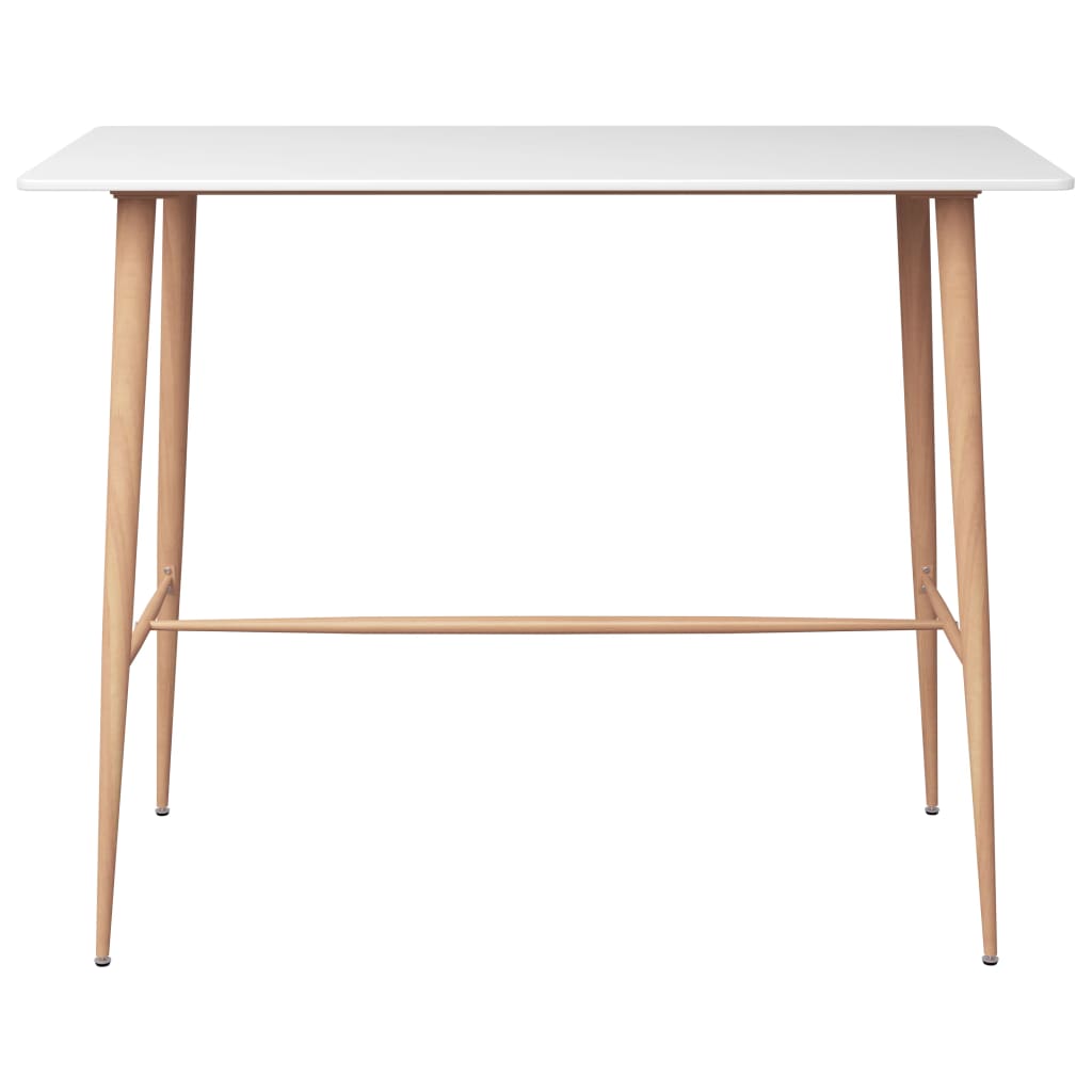 vidaXL Set mobilier de bar, 5 piese, alb și gri vidaXL Set mobilier de bar, 5 piese, alb și gri