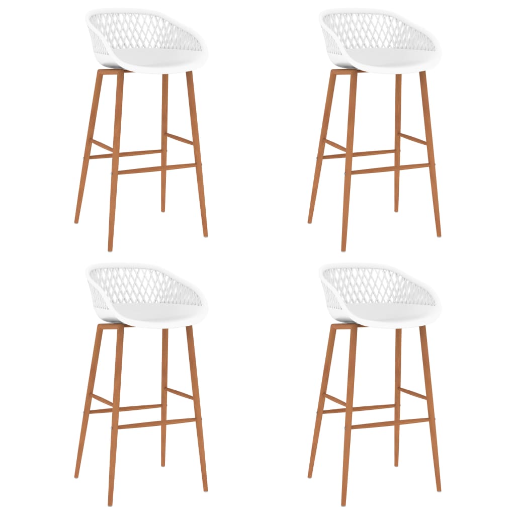 vidaXL Set mobilier de bar, 5 piese, negru și alb vidaXL Set mobilier de bar, 5 piese, negru și alb