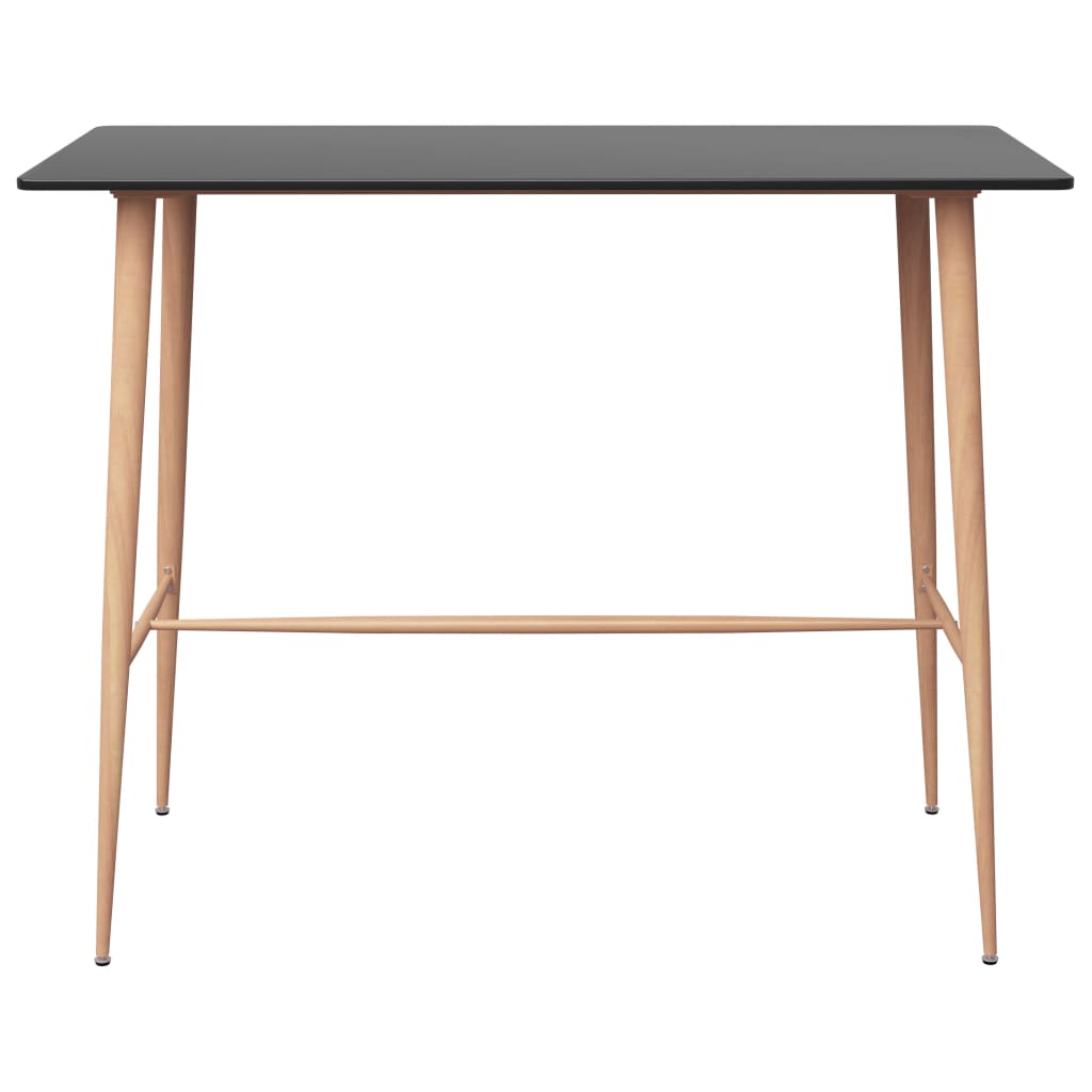 vidaXL Set mobilier de bar, 5 piese, negru și gri