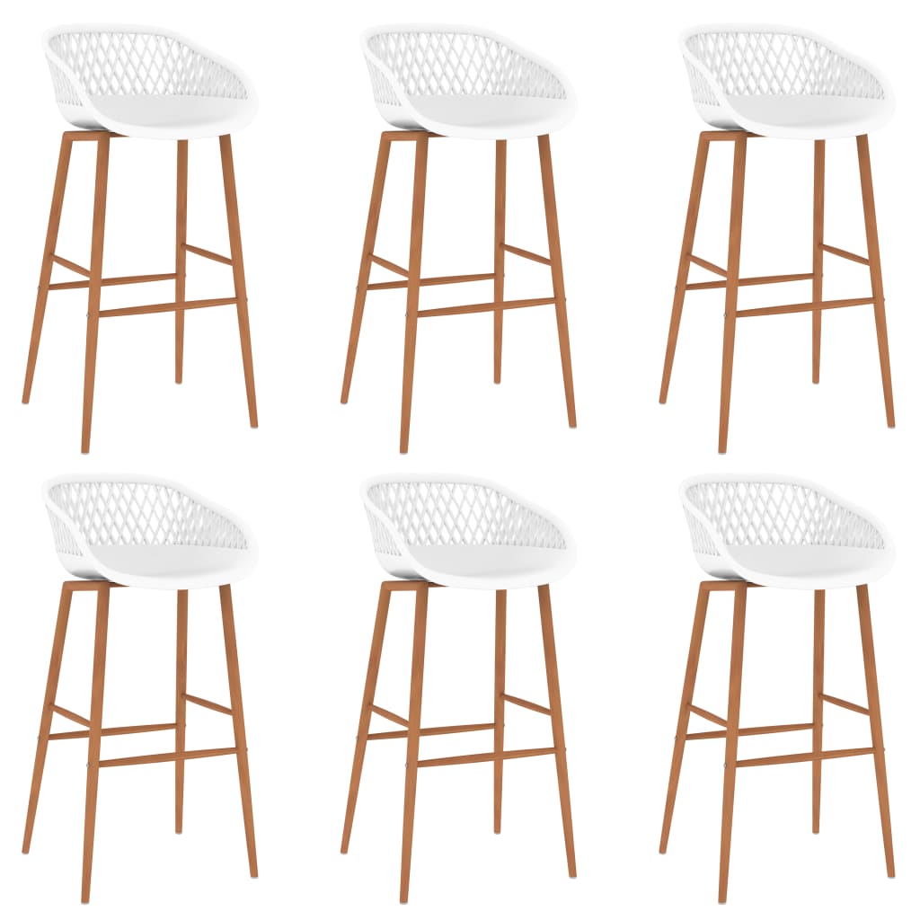 vidaXL Set mobilier de bar, 7 piese, negru și alb vidaXL Set mobilier de bar, 7 piese, negru și alb