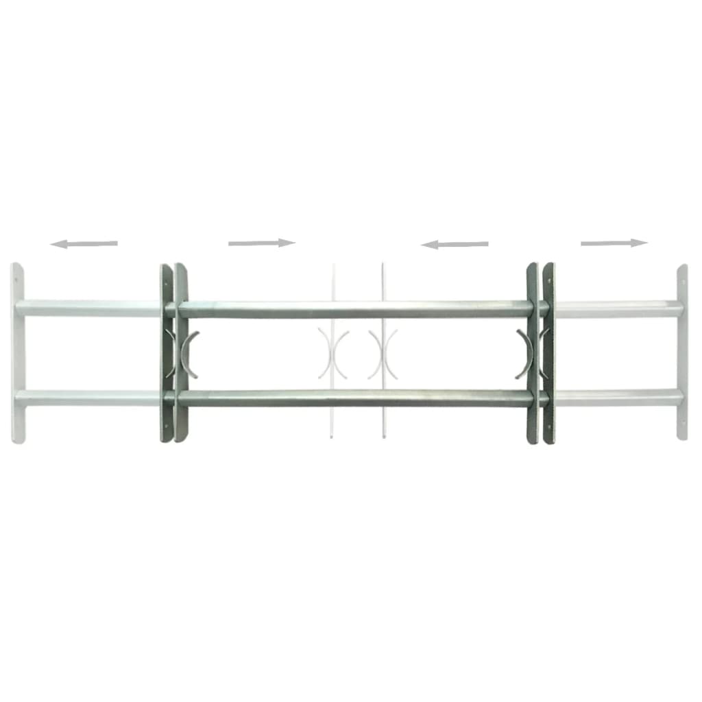 vidaXL Grilaje de siguranță reglabile ferestre, 2 buc., 1000-1500 mm vidaXL Grilaje de siguranță reglabile ferestre, 2 buc., 1000-1500 mm