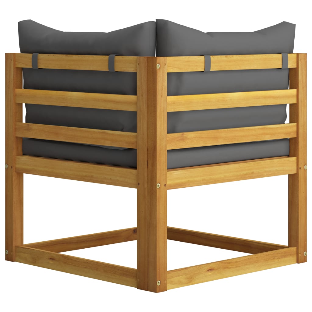 vidaXL Set mobilier grădină cu perne, 7 piese, lemn masiv de acacia