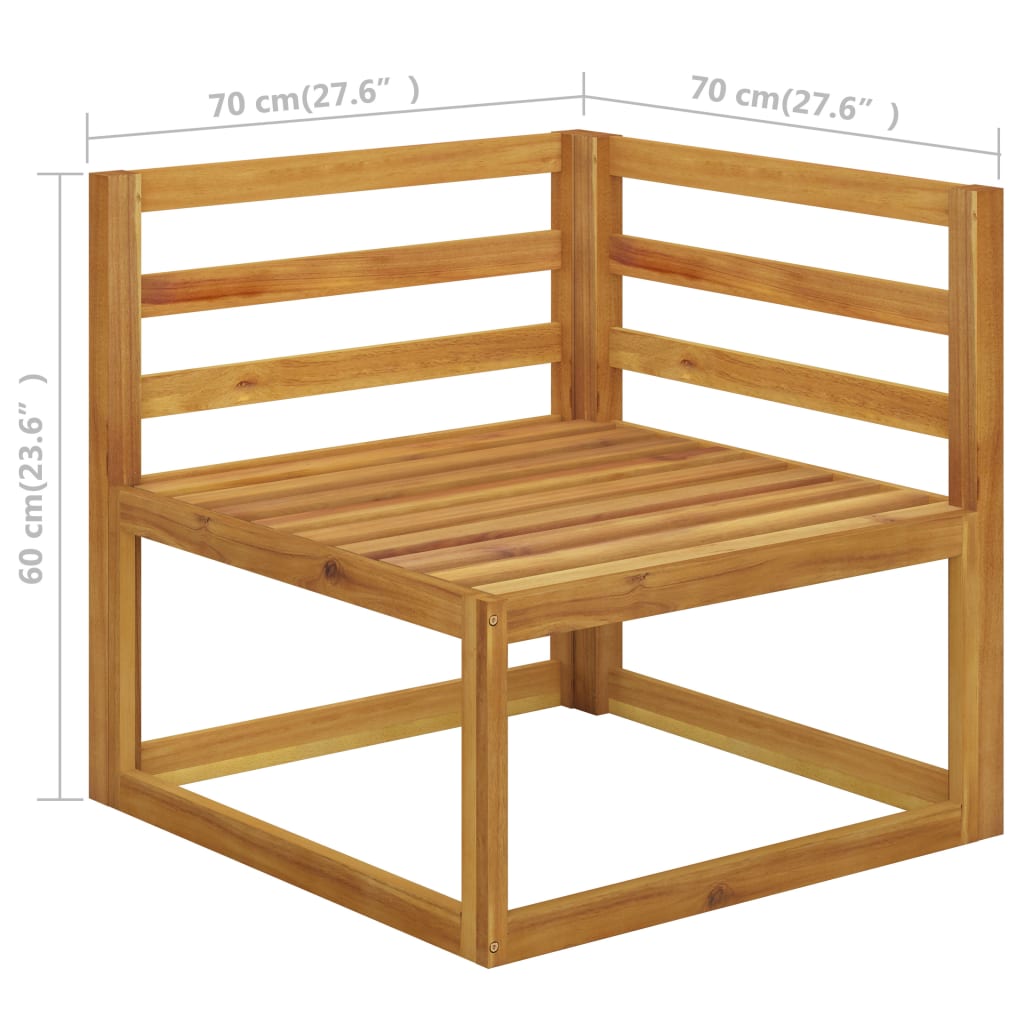 vidaXL Set mobilier grădină cu perne, 7 piese, crem, lemn masiv acacia