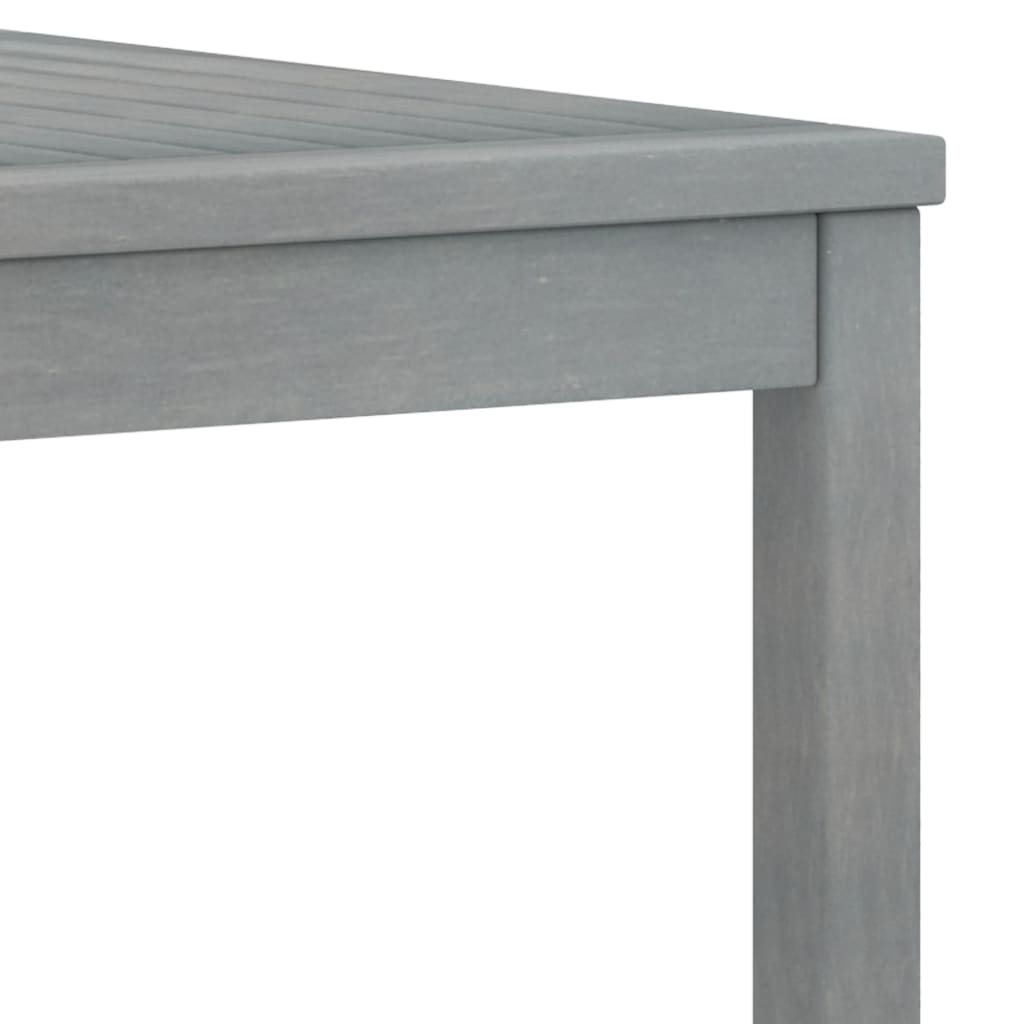 vidaXL Set mobilier grădină cu pernă, 5 piese, gri, lemn masiv acacia