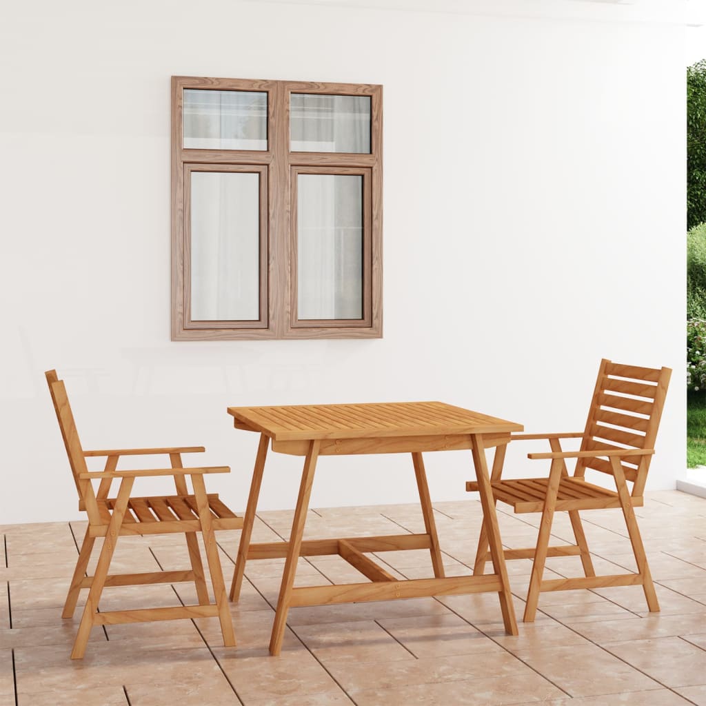 vidaXL Set mobilier grădină, 3 piese, lemn masiv de acacia vidaXL Set mobilier grădină, 3 piese, lemn masiv de acacia