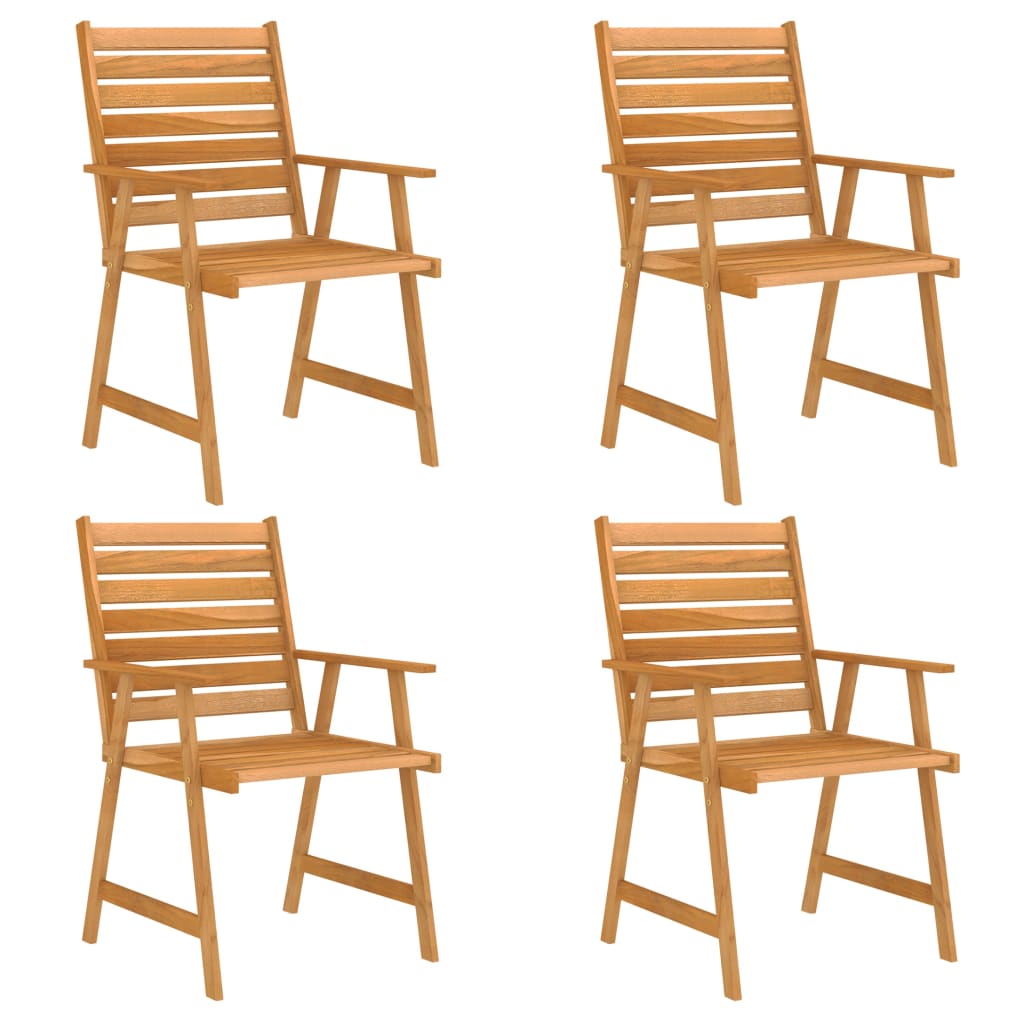 vidaXL Set mobilier de masă pentru grădină, 5 piese, lemn masiv acacia