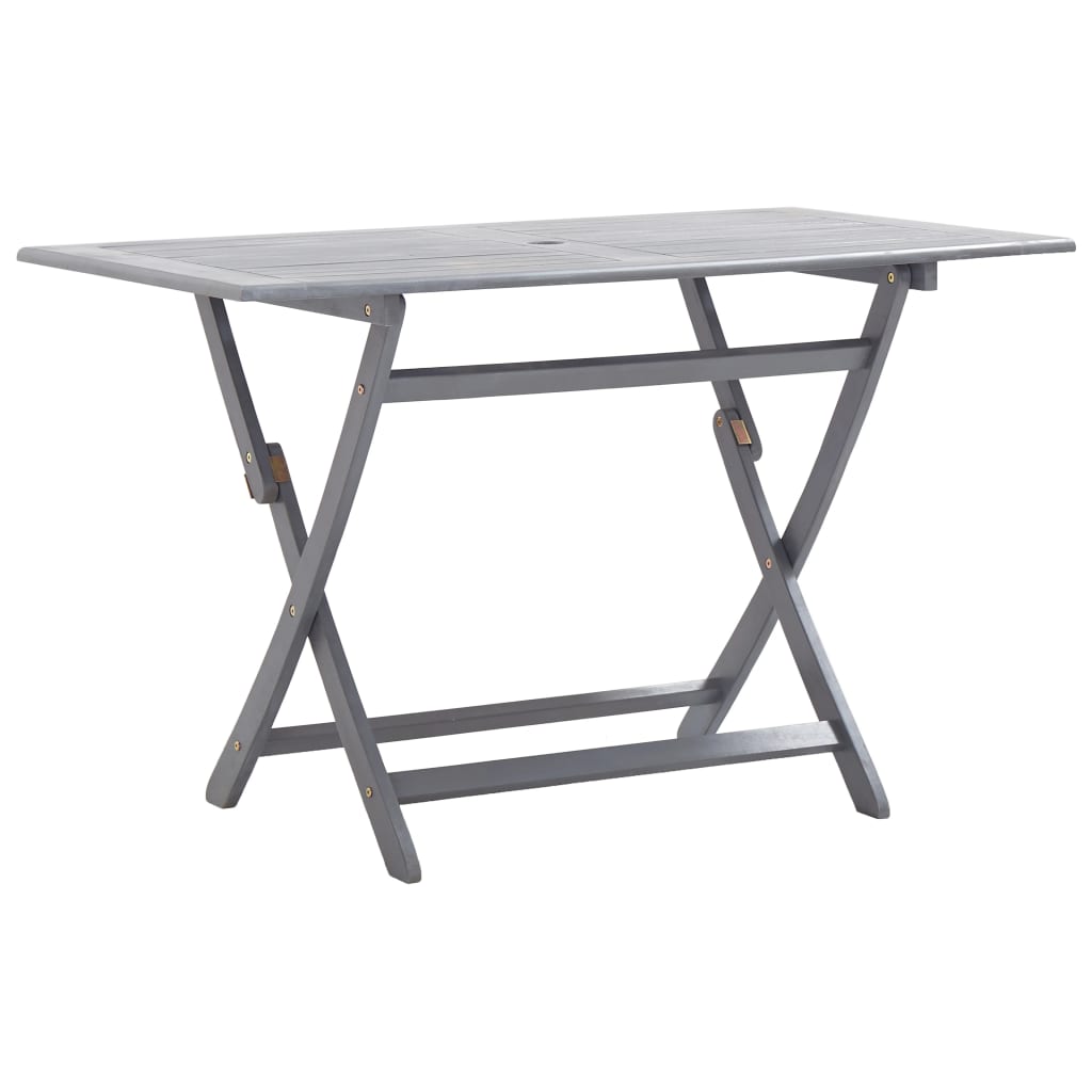 vidaXL Set mobilier de grădină, 5 piese, gri, lemn masiv de acacia vidaXL Set mobilier de grădină, 5 piese, gri, lemn masiv de acacia