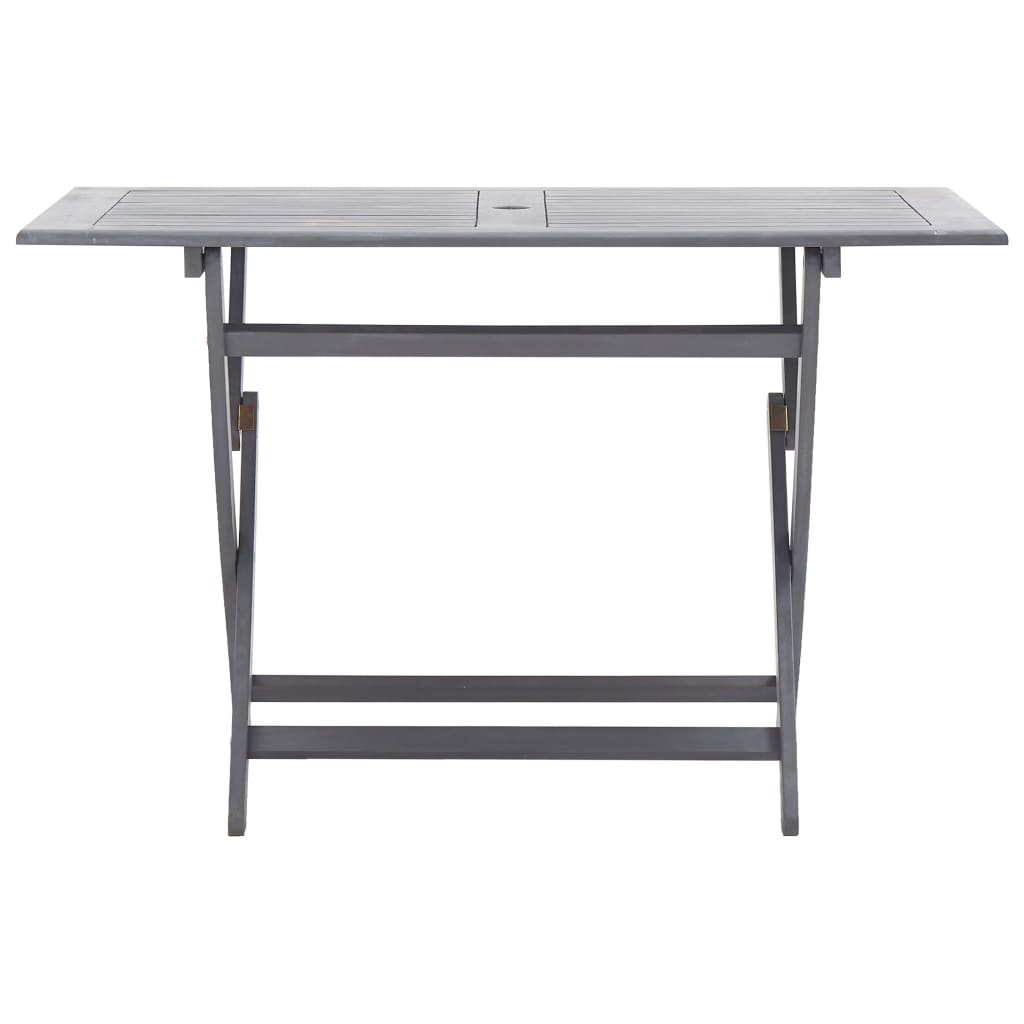 vidaXL Set mobilier de grădină, 5 piese, gri, lemn masiv de acacia vidaXL Set mobilier de grădină, 5 piese, gri, lemn masiv de acacia