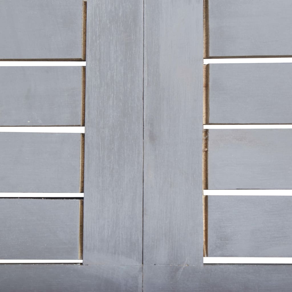 vidaXL Set mobilier de grădină, 7 piese, gri, lemn masiv de acacia