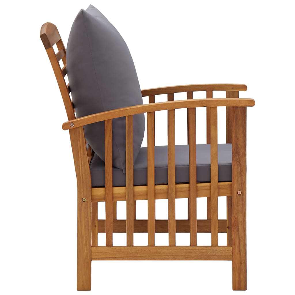 vidaXL Set mobilier grădină cu perne, 5 piese, lemn masiv de acacia