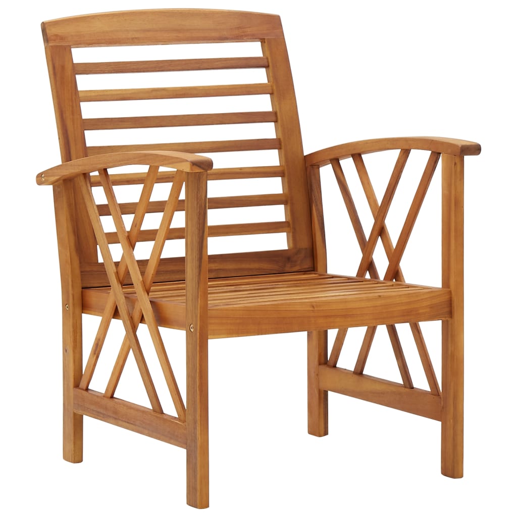 vidaXL Set mobilier de grădină, 4 piese, lemn masiv de acacia vidaXL Set mobilier de grădină, 4 piese, lemn masiv de acacia