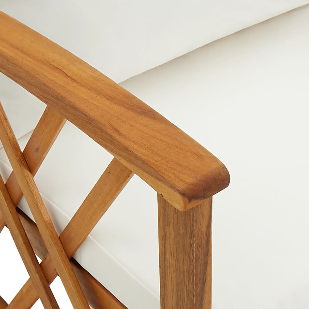 vidaXL Set mobilier grădină cu perne, 5 piese, lemn masiv de acacia