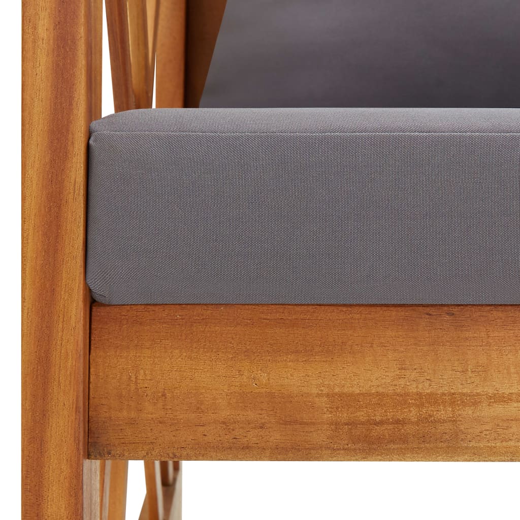 vidaXL Set mobilier grădină cu perne, 5 piese, lemn masiv de acacia