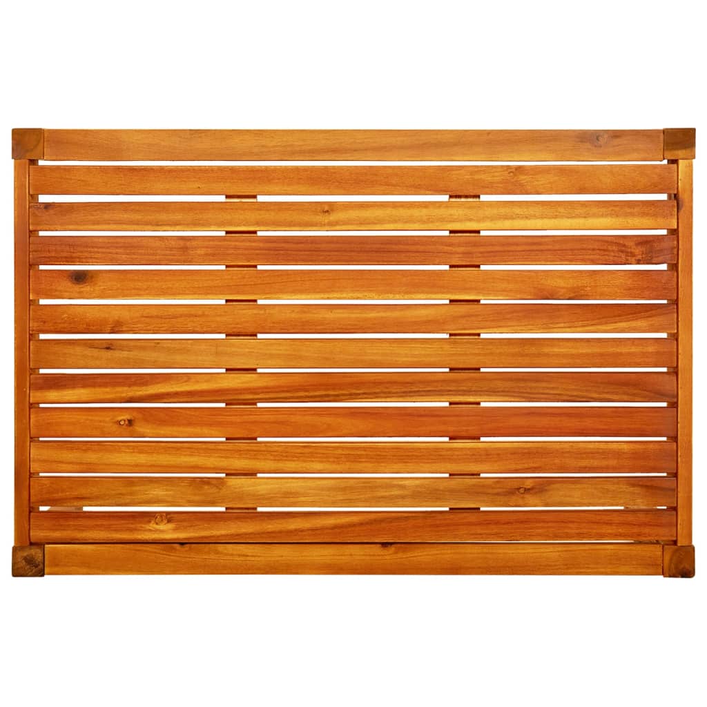 vidaXL Bancă de grădină cu masă şi taburete, lemn masiv de acacia