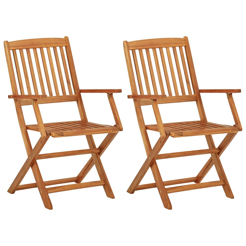 vidaXL Set mobilier grădină, pliabil, 3 piese, lemn masiv acacia vidaXL Set mobilier grădină, pliabil, 3 piese, lemn masiv acacia