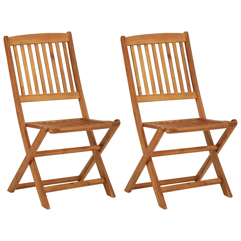 vidaXL Set mobilier grădină, pliabil, 3 piese, lemn masiv acacia vidaXL Set mobilier grădină, pliabil, 3 piese, lemn masiv acacia