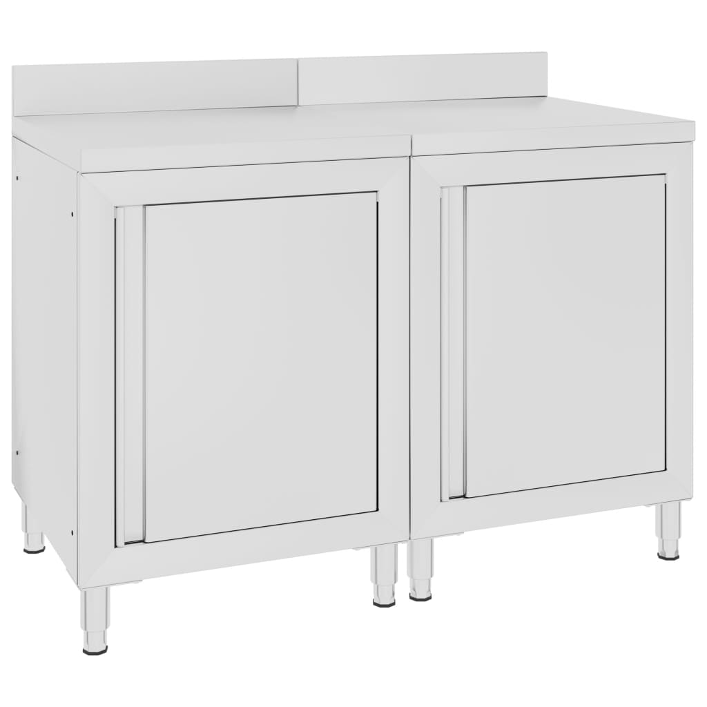 vidaXL Dulap blat de lucru comercial, 120x60x96 cm, oțel inoxidabil vidaXL Dulap blat de lucru comercial, 120x60x96 cm, oțel inoxidabil