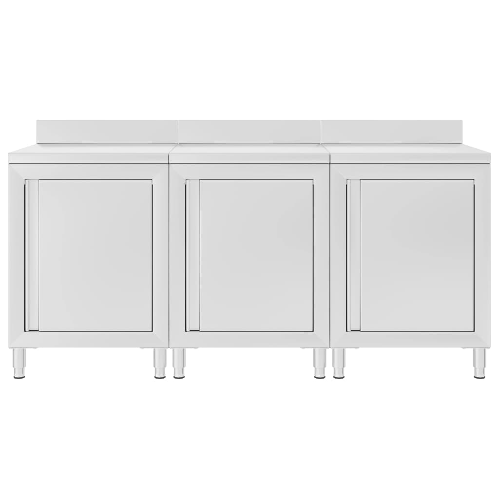 vidaXL Dulap blat de lucru comercial 180x60x96 cm oțel inoxidabil vidaXL Dulap blat de lucru comercial 180x60x96 cm oțel inoxidabil