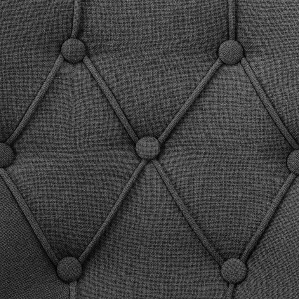 vidaXL Scaune de sufragerie, 4 buc. gri material textil vidaXL Scaune de sufragerie, 4 buc. gri material textil