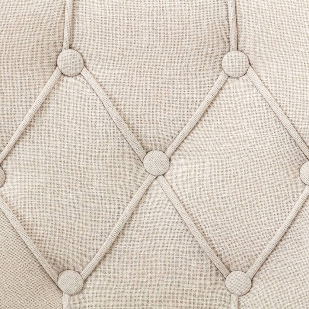 vidaXL Scaune de sufragerie, 4 buc., bej, material textil vidaXL Scaune de sufragerie, 4 buc., bej, material textil