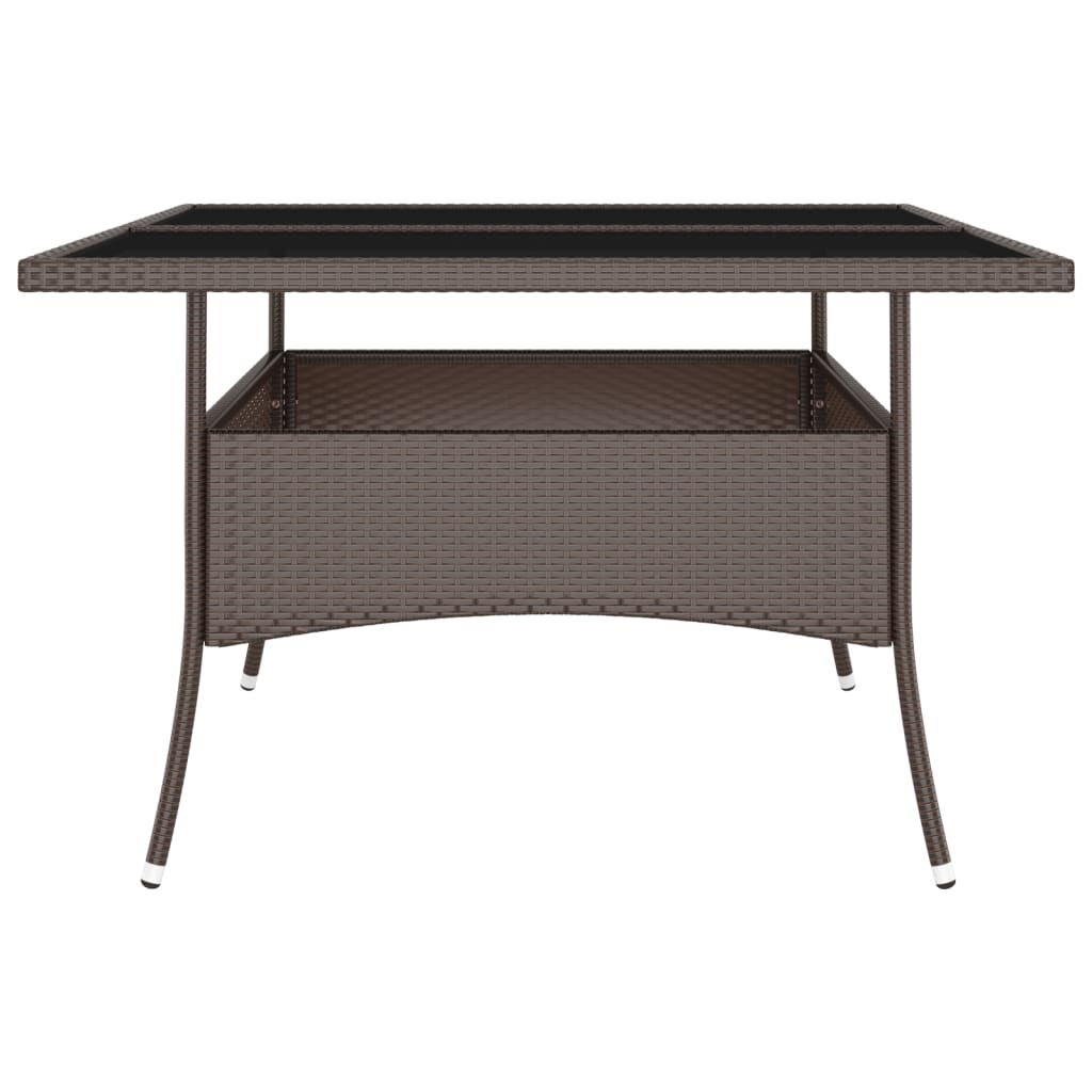 vidaXL Set mobilier de grădină, 9 piese, maro, poliratan vidaXL Set mobilier de grădină, 9 piese, maro, poliratan