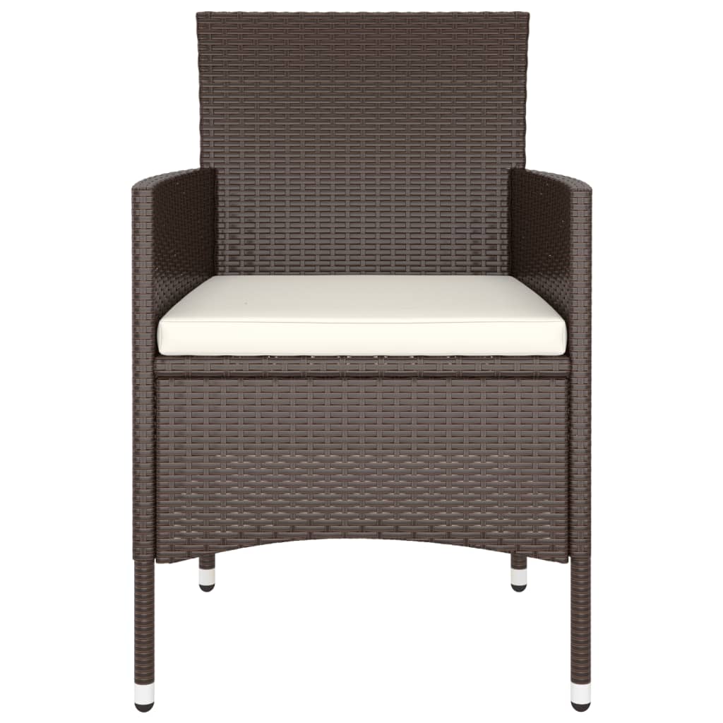 vidaXL Set mobilier de grădină, 9 piese, maro, poliratan vidaXL Set mobilier de grădină, 9 piese, maro, poliratan