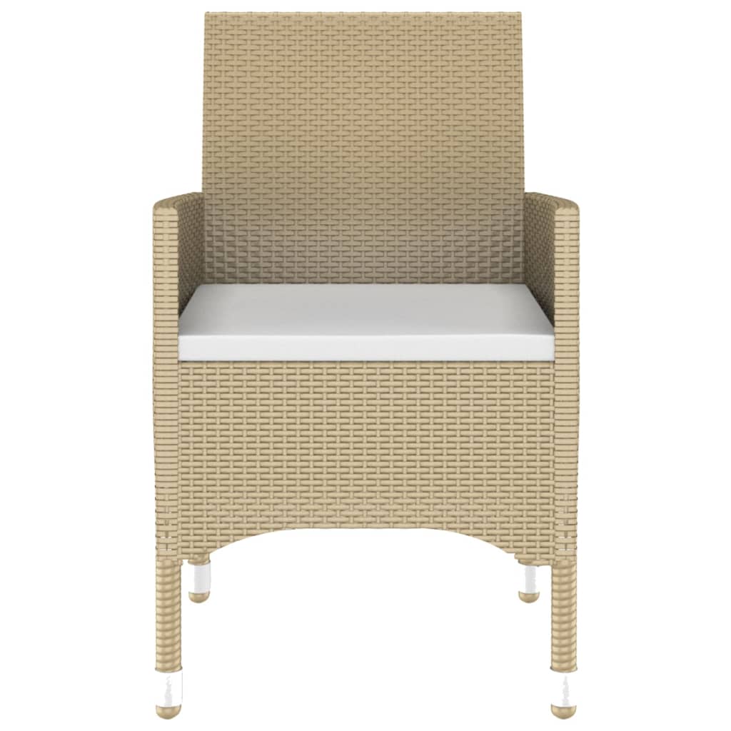 vidaXL Set mobilier de grădină, 3 piese, bej, poliratan vidaXL Set mobilier de grădină, 3 piese, bej, poliratan