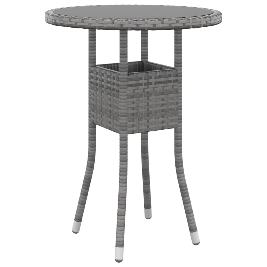 vidaXL Set mobilier de grădină, 5 piese, gri, poliratan vidaXL Set mobilier de grădină, 5 piese, gri, poliratan