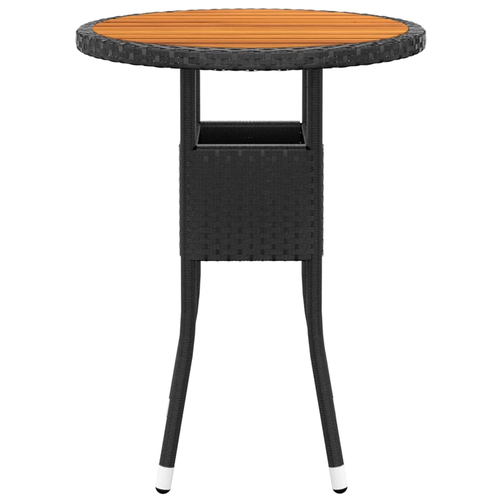 vidaXL Set mobilier de grădină, 5 piese, negru, poliratan vidaXL Set mobilier de grădină, 5 piese, negru, poliratan
