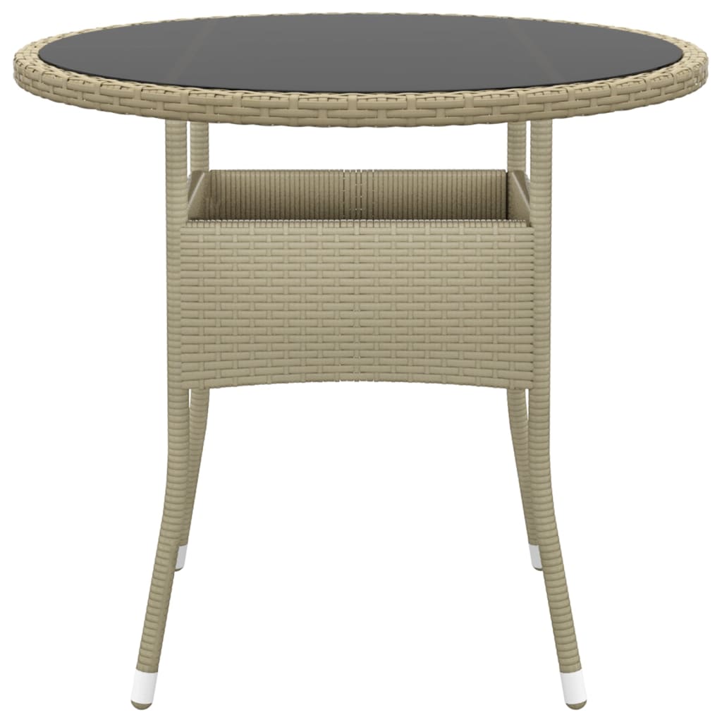 vidaXL Set mobilier de grădină, 3 piese, bej, poliratan vidaXL Set mobilier de grădină, 3 piese, bej, poliratan