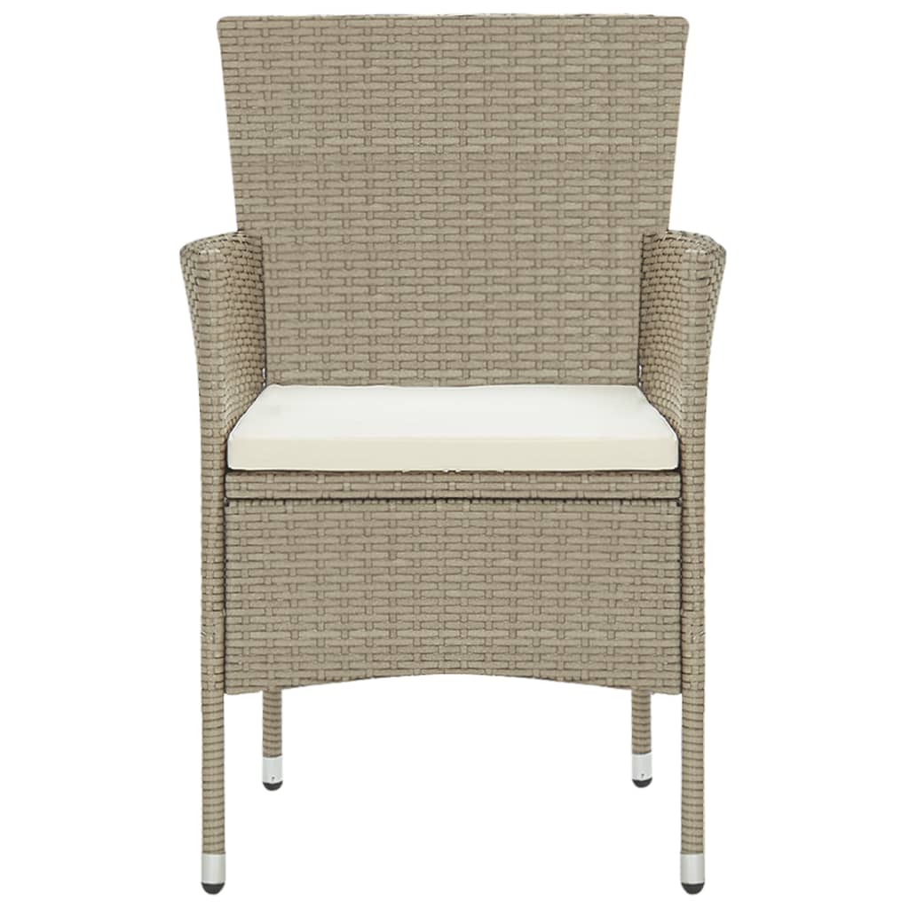 vidaXL Set mobilier de grădină, 5 piese, bej, poliratan vidaXL Set mobilier de grădină, 5 piese, bej, poliratan