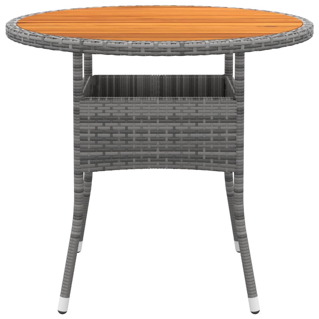 vidaXL Set mobilier grădină, 5 piese, gri, poliratan și sticlă vidaXL Set mobilier grădină, 5 piese, gri, poliratan și sticlă