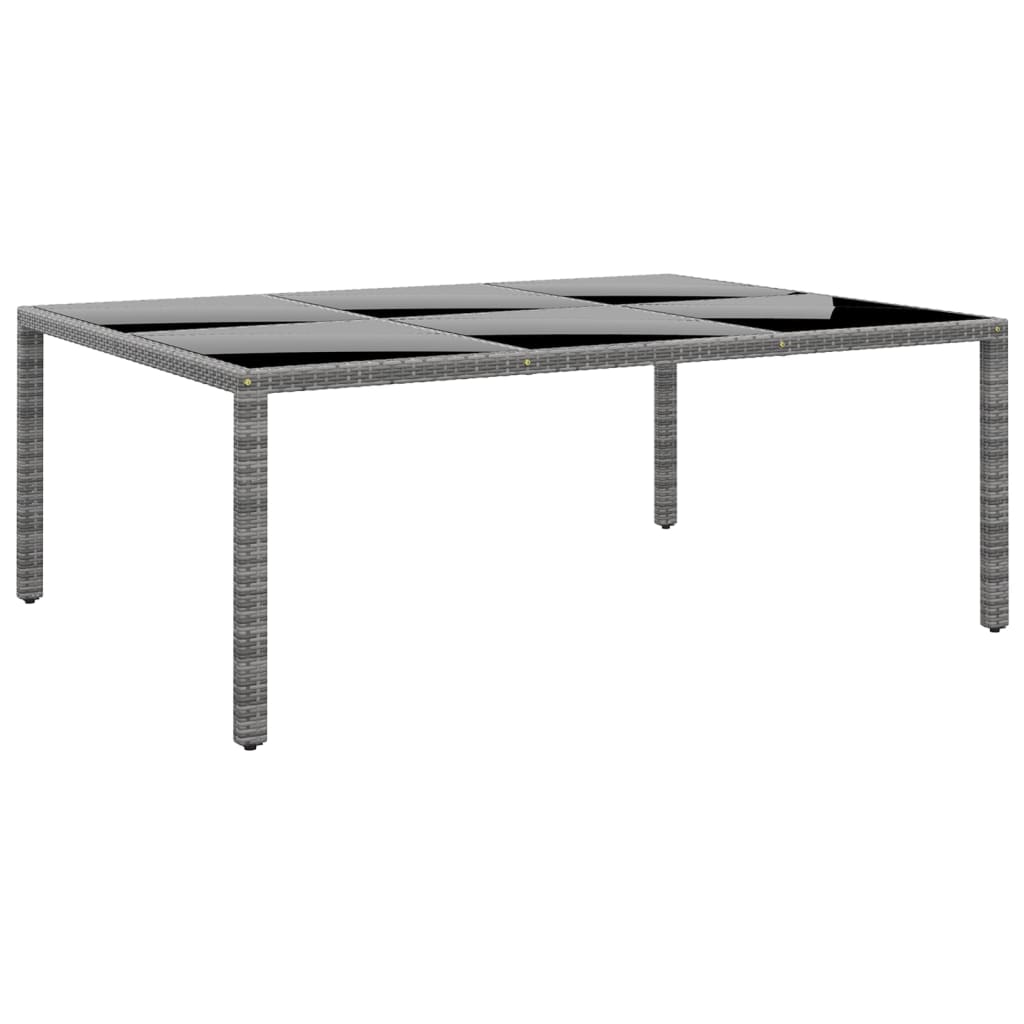 vidaXL Set mobilier de grădină, 11 piese, gri, poliratan vidaXL Set mobilier de grădină, 11 piese, gri, poliratan