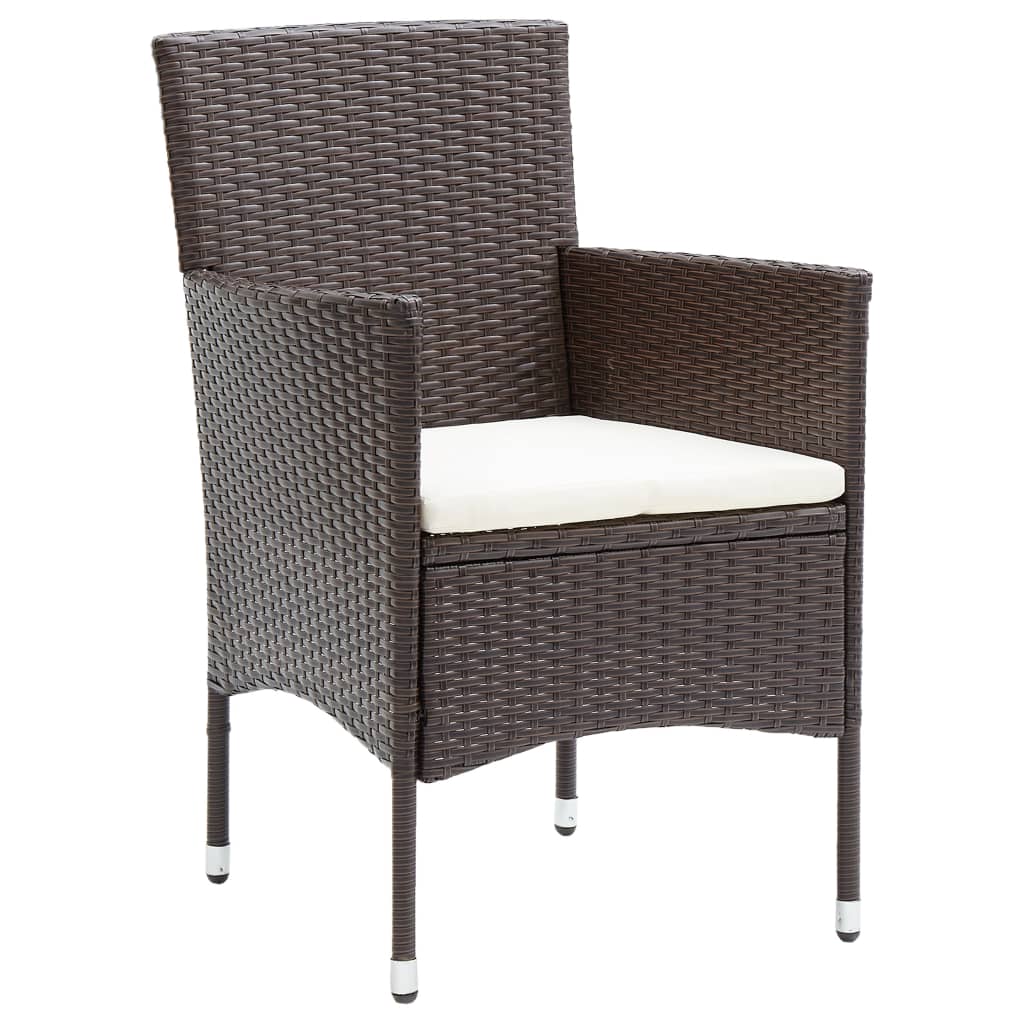 vidaXL Set mobilier de grădină, 11 piese, maro, poliratan vidaXL Set mobilier de grădină, 11 piese, maro, poliratan