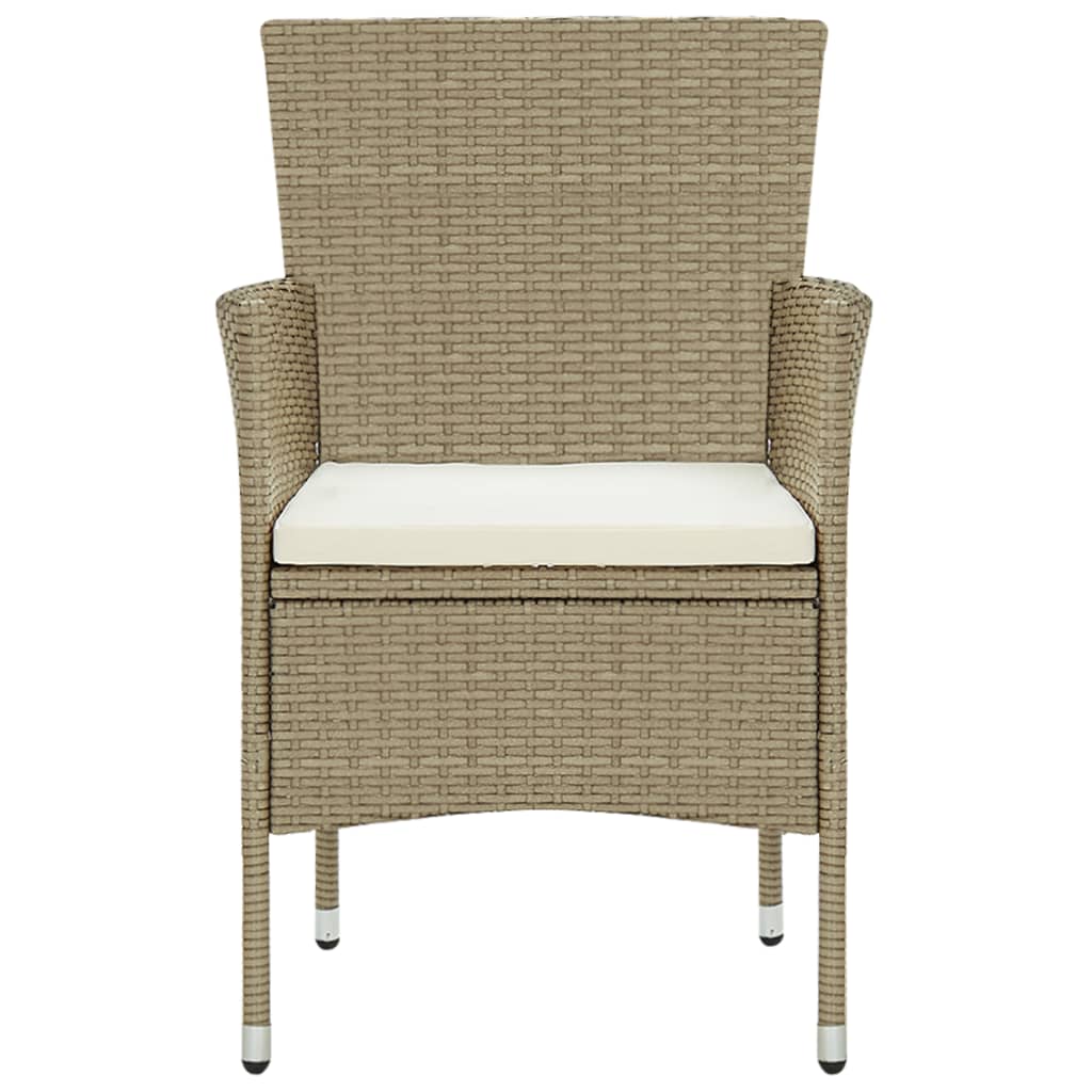 vidaXL Set mobilier de grădină, 11 piese, bej, poliratan vidaXL Set mobilier de grădină, 11 piese, bej, poliratan