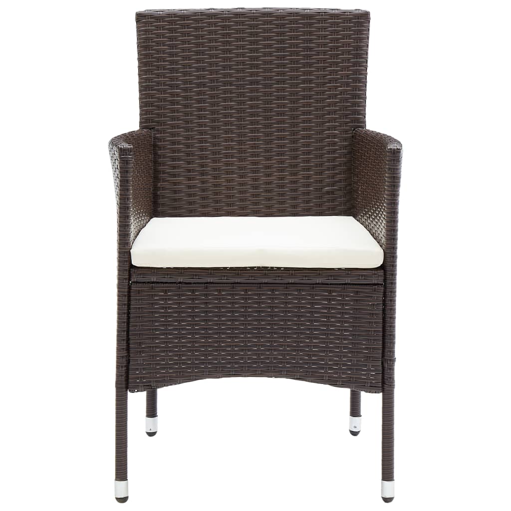 vidaXL Set mobilier de grădină, 11 piese, maro, poliratan vidaXL Set mobilier de grădină, 11 piese, maro, poliratan