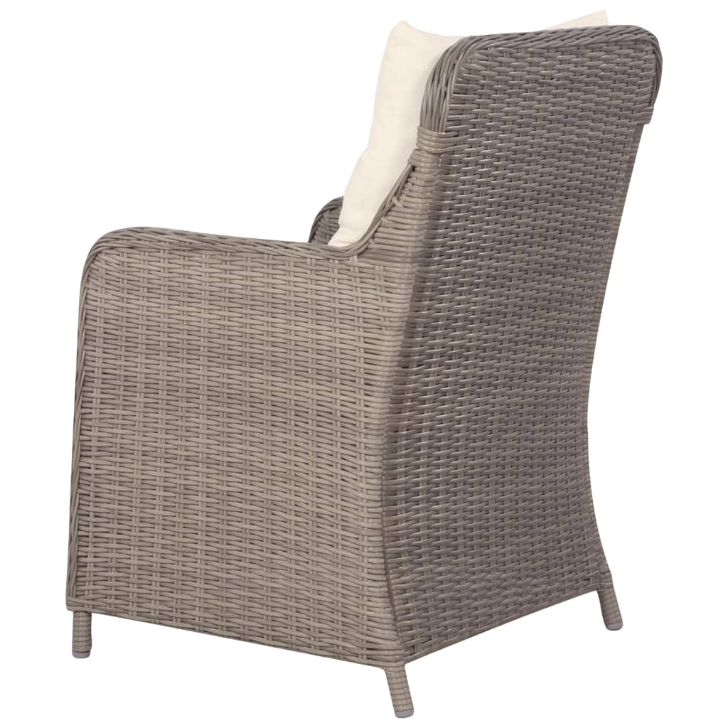 vidaXL Set mobilier de grădină, 7 piese, poliratan