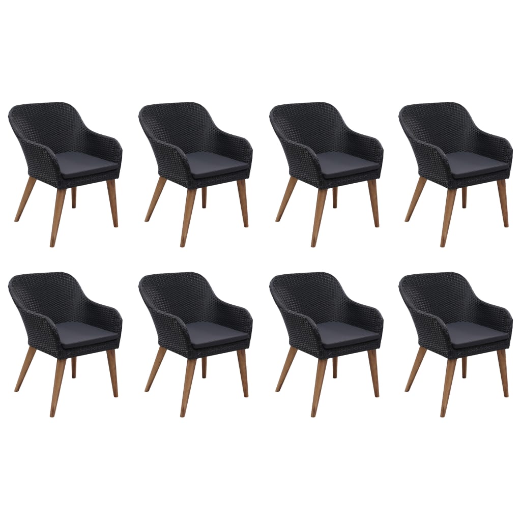 vidaXL Set mobilier de grădină, 9 piese, poliratan vidaXL Set mobilier de grădină, 9 piese, poliratan