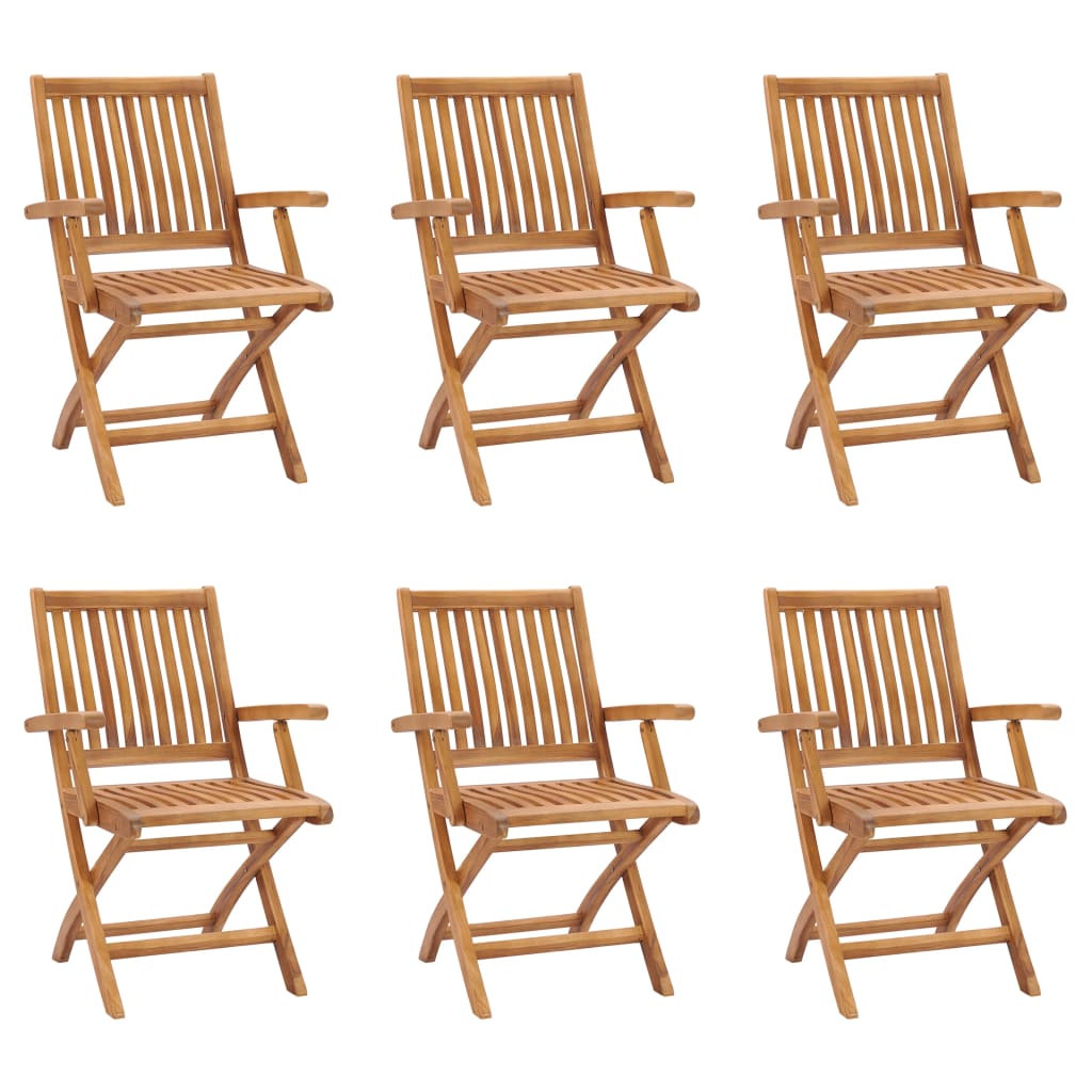 vidaXL Set mobilier grădină, 7 piese, lemn masiv de tec vidaXL Set mobilier grădină, 7 piese, lemn masiv de tec