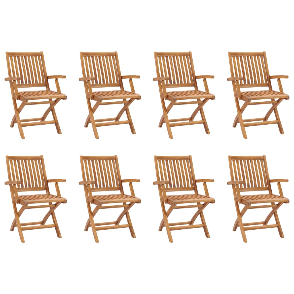 vidaXL Set mobilier de grădină, 9 piese, lemn masiv de tec vidaXL Set mobilier de grădină, 9 piese, lemn masiv de tec
