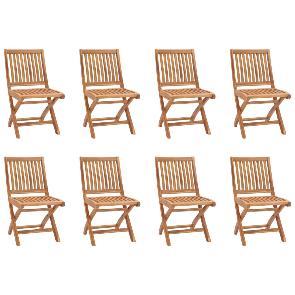 vidaXL Set mobilier de grădină, 9 piese, lemn masiv de tec vidaXL Set mobilier de grădină, 9 piese, lemn masiv de tec