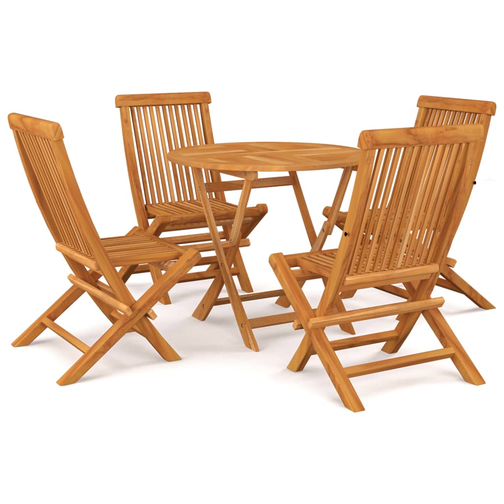 vidaXL Set mobilier grădină, 5 piese, lemn masiv de tec vidaXL Set mobilier grădină, 5 piese, lemn masiv de tec