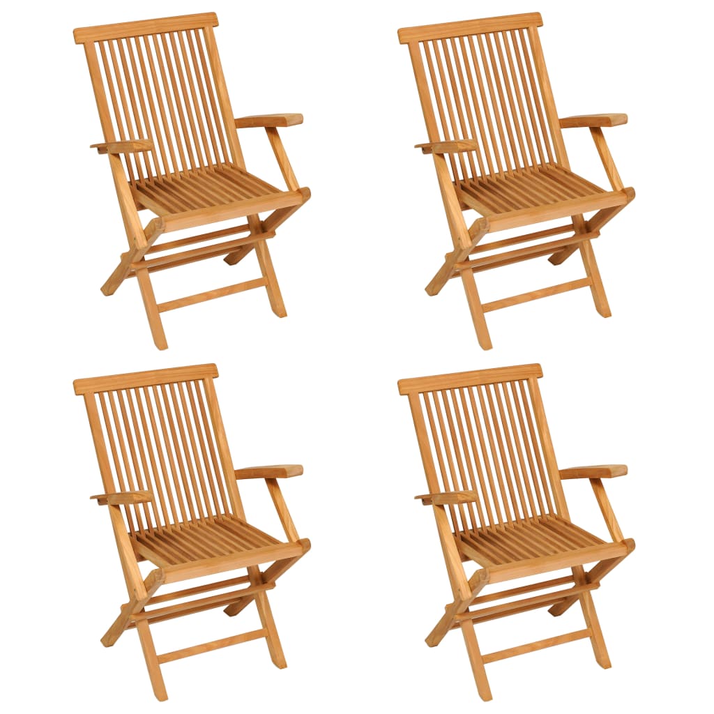 vidaXL Set mobilier de grădină, 5 piese, lemn masiv de tec vidaXL Set mobilier de grădină, 5 piese, lemn masiv de tec
