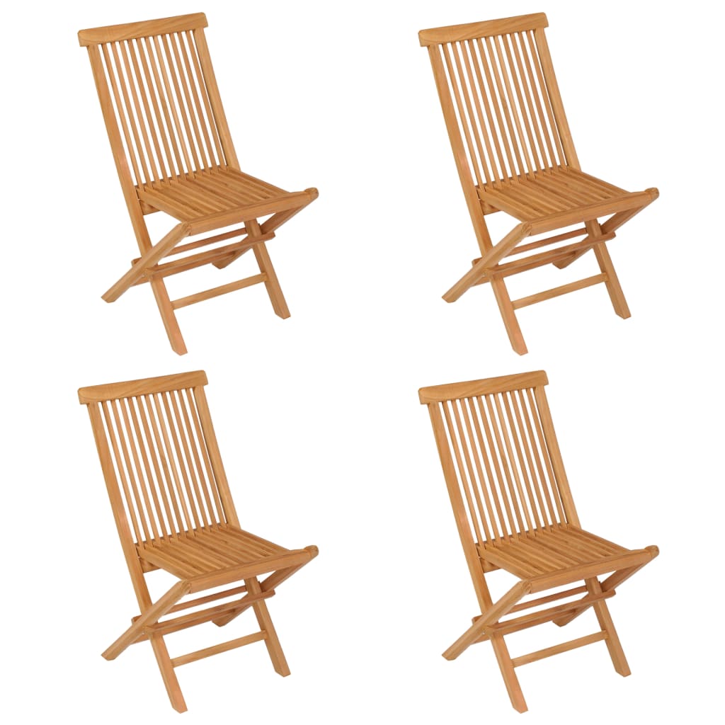 vidaXL Set mobilier de grădină, 5 piese, lemn masiv de tec vidaXL Set mobilier de grădină, 5 piese, lemn masiv de tec